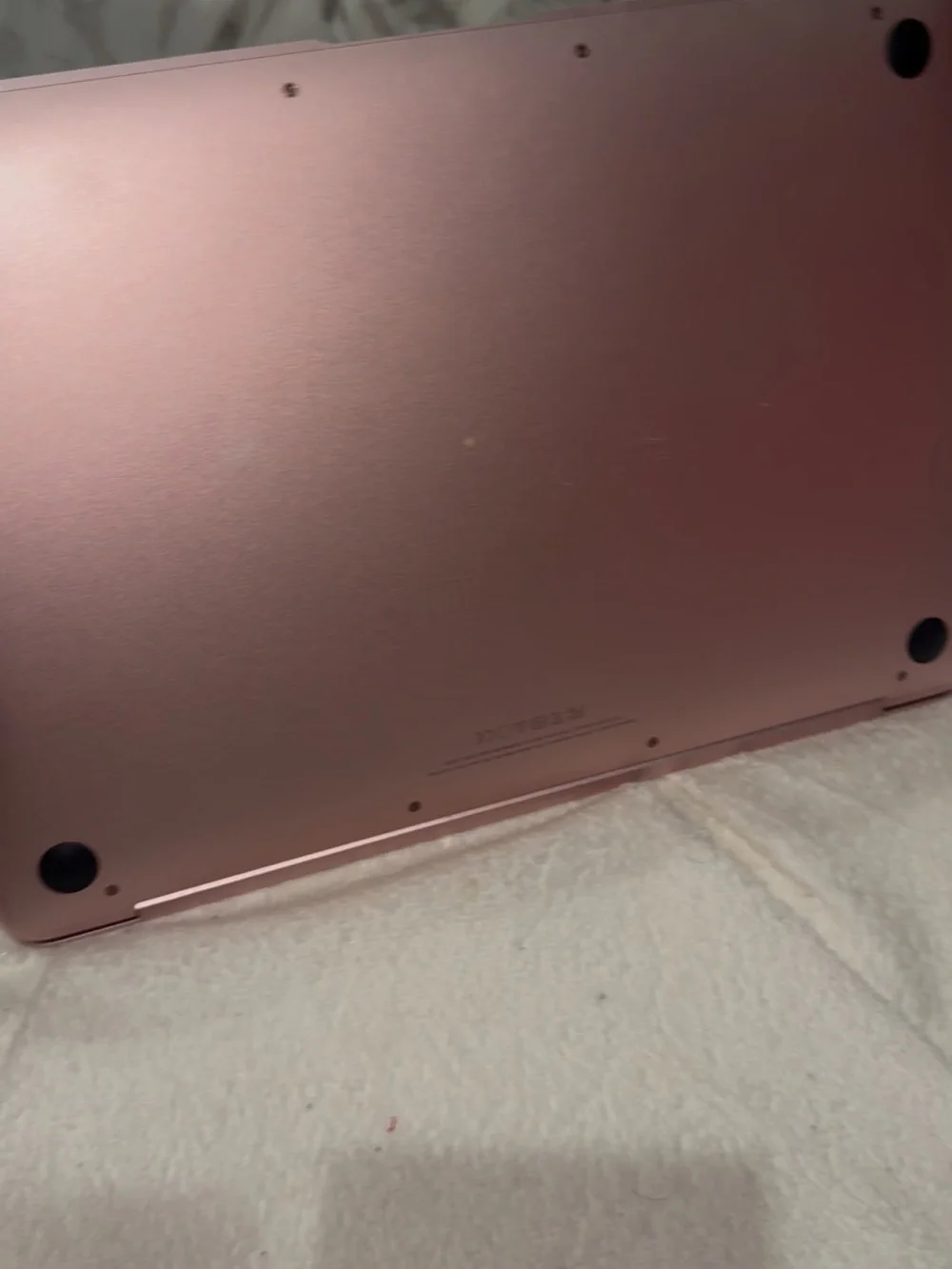 Apple MacBook in Rose Gold with Black Keyboard
